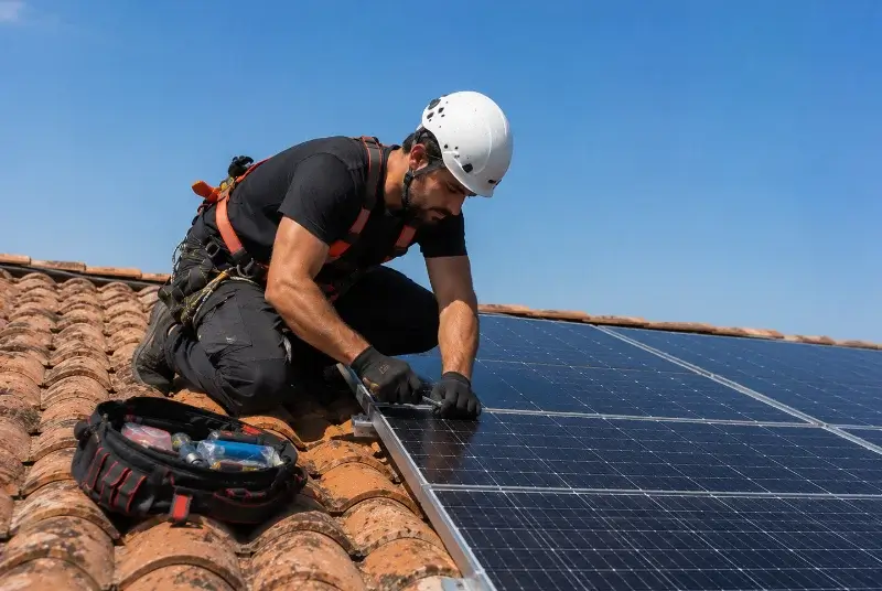 Maintenance et monitoring de panneaux solaires à Landevieille