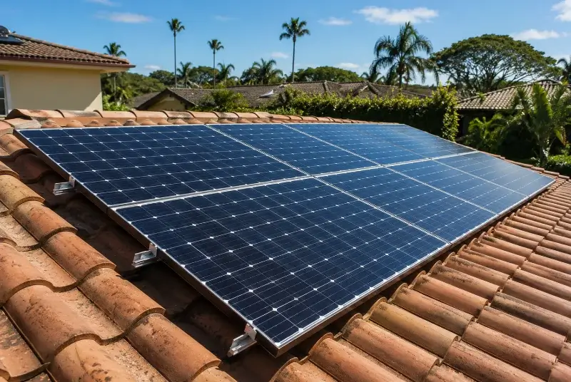 Installation de panneaux solaires à Landevieille